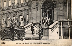 PC FETES FRANCO-NORVEGIENNES REINE MAUD ET PRESIDENT NORWEGIAN ROYALTY (a32356)