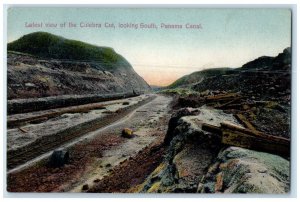 c1910 Latest View of Culebra Cut Looking South Panama Canal Antique Postcard