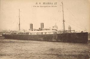 S. S. Marsa II Cie de Navigation Mixte Ship Nautica 02.59