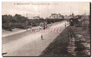 Old Postcard Malo les Bains Avenue des Bains de Mer