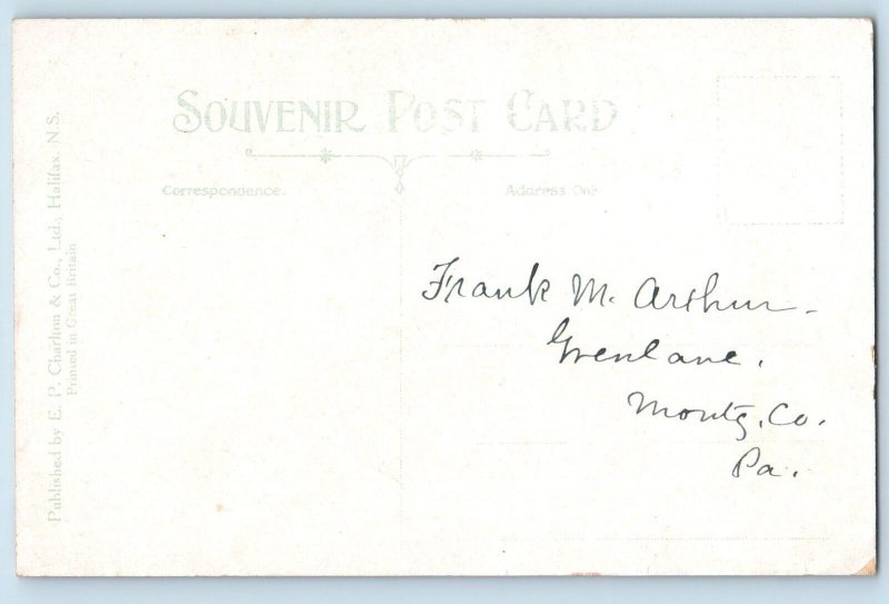 Halifax Nova Scotia Postcard Martello Tower Exterior View Building c1910 Vintage