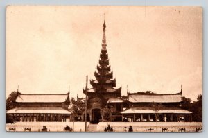 Antique Postcard King Mindoon's Palace Mandalay Burma American Baptist Mission