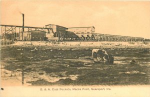 Postcard Maine Searsport  C-1910 Fantasy Industry B&A Coal pockets 24-5313