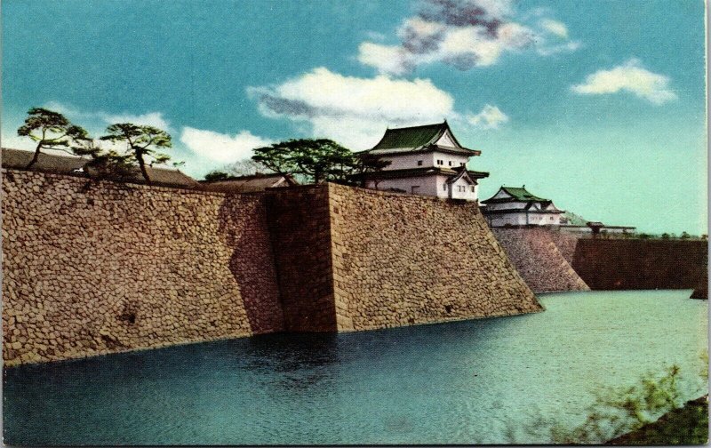 Vtg Osaka Japan Osaka Castle Postcard