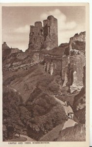 Yorkshire Postcard - Castle and Dikes - Scarborough - Ref TZ9087