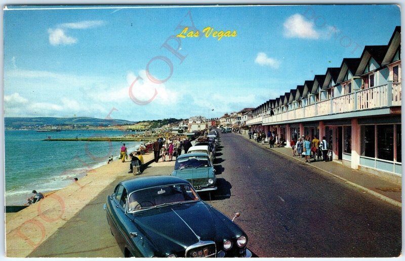 c1960s Sandown Isle of Wight England Las Vegas Culver Parade Cars People PC A151