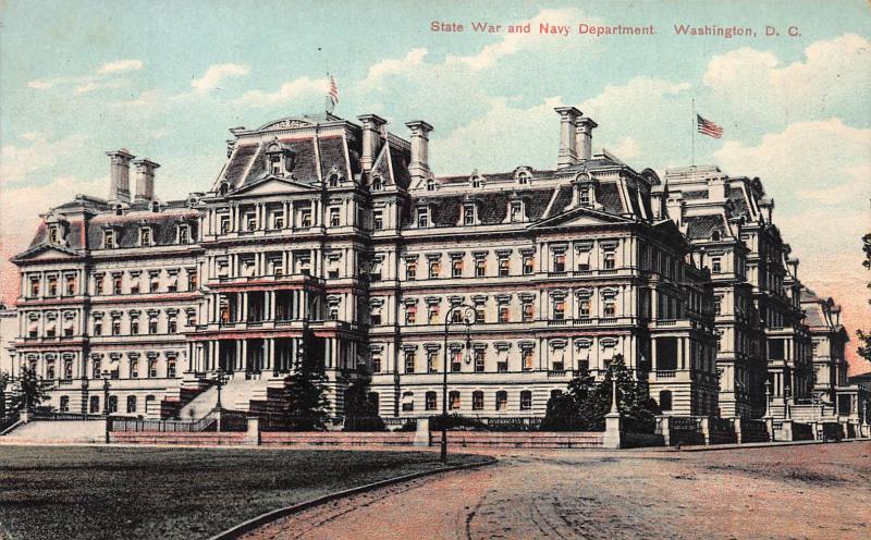 State, War, and Navy Department, Washington, D.C., Early Postcard, Used in 1910
