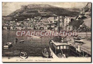 Postcard Old New MONTE CARLO The Quays