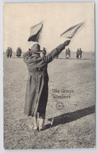 Military~WWI~The Army's Wireless (Signal Corps)~Kavanaugh War Postal~Vintage PC