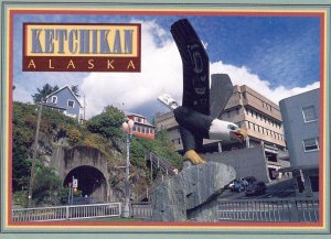 VINTAGE POSTCARD CONTINENTAL SIZE THUNDERING WINGS KETCHIKAN ALASKA