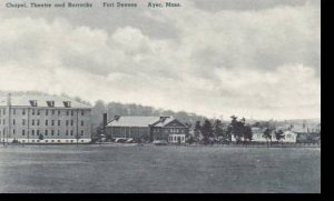 Massachusetts Ayer Chapel Theatre And Barracks Fort  Devens  Albertype