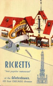 Illinois Chicago Ricketts Restaurant At The Water Tower
