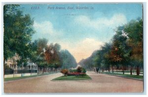 1913 Park Avenue East Exterior Waterloo Iowa IA Vintage Antique Posted Postcard