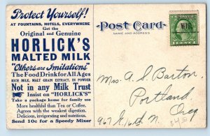 Racine Wisconsin WI Postcard Horlick's Malted Milk Factory Plant Exterior c1910