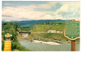 Moicetown Canyon Sign, Bulkley River, British Columbia,