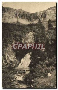 Postcard Old Beaufort Savoy Roselend and waterfalls
