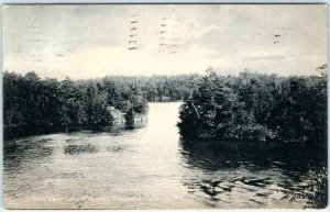 1907 Thousand Islands, NY Lost Channel Sol Art Prints Rotograph Litho Photo A50