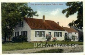 Clara Barton's Birthplace - Oxford, Massachusetts MA  