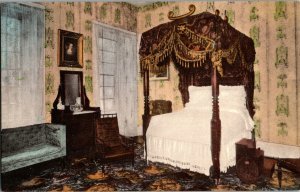 Andrew Jackson Bedroom, the Hermitage Hand Colored Vintage Postcard F63