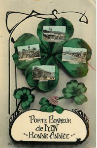 Postcards In Clover Lucky Charm Scenes Of Lyon France Porte Bonheur New Year