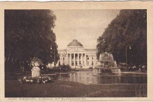 Germany Wiesbaden Kurhaus mit Blumengarten