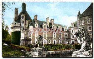 Good Old Postcard Chateau Touffou between Chatellerault and Chauvigny Lion