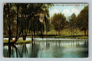 Asbury Park NJ, Scenic Reflection Deal Lake, Vintage New Jersey c1907 Postcard