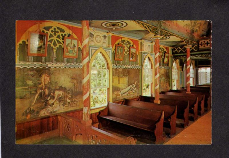 HI Hawaii St Benedict Roman Catholic Church  Honaunau, Kona Murals Postcard