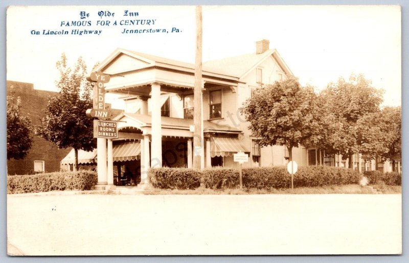 K11/ Jennerstown Pennsylvania RPPC Postcard c35 Ye olde Inn Lincoln Highway 362