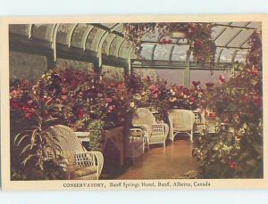 Unused Pre-1980 CONSERVATORY AT BANFF SPRINGS HOTEL Banff Alberta AB F6891