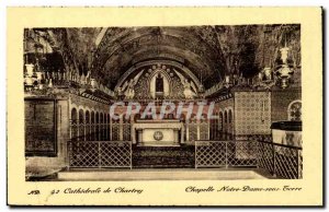 Chartres Old Postcard The cathedral Notre Dame underground