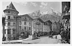 BERCHTESGADEN BAVARIA GERMANY~MARKTPLATZ  mit WATZMANN~PHOTO POSTCARD