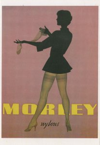 Morley Vintage Nylons Stockings Advertising Postcard