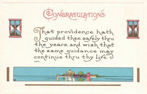 Vintage Postcard Congratulations That Providence Hath Messages And Greetings