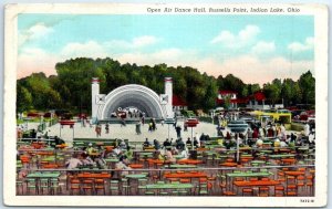 Postcard - Open Air Dance Hall, Russells Point, Indian Lake, Ohio, USA