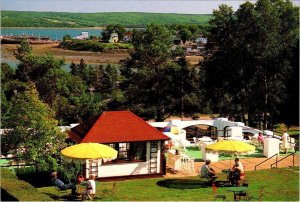 Digby Nova Scotia Canada PINES RESORT HOTEL & Area View 4X6 Advertising Postcard