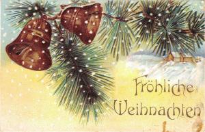 BG20124 weihnachten  christmas fir branch bell   germany