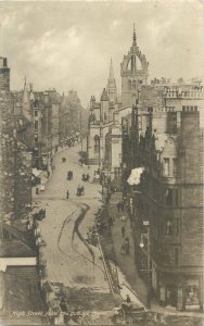 Postcard Scotland Edinburgh aerial view