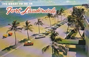 Florida Fort Lauderdale Beach Scene 1962