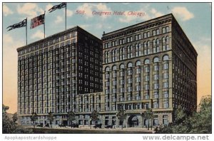 Illinois Chicago Congress Hotel 1914