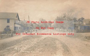 FL, Clermont, Florida, RPPC, Main Street, Houses, Photo