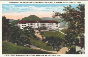 Panama Canal Administration Building Balboa Vintage Postcard 03.62