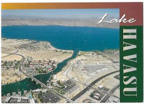 Aerial View of Lake Havasu City and London Bridge 1980s Arizona 4 by 6 card