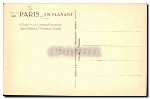 Old Postcard Paris Strolling Church of Saint Germain l'Auxerrois