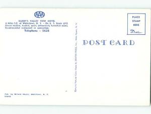 Unused Pre-1980 HARDY'S VALLEY VIEW MOTEL Watertown New York NY u1498