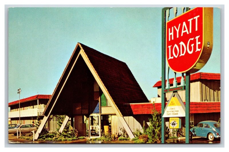 Hyatt Lodge Motel Eugene Oregon OR UNP Chrome Postcard L18