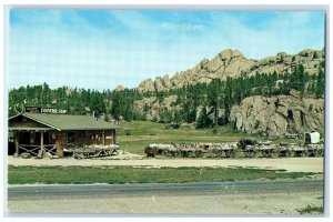 c1950's Golden Valley Souvenir Shop Wagon Custer South Dakota SD Postcard