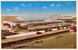 FLEETWOOD LANCASHIRE UK THE ESPLANADE & BATH POSTCARD