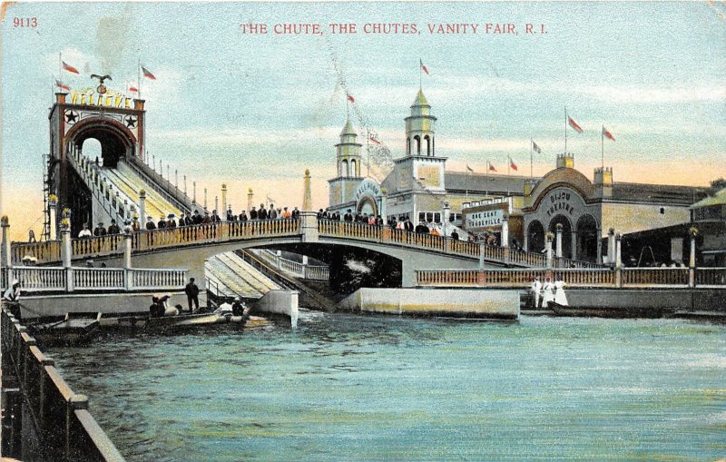 G60/ Vanity Fair Rhode Island Postcard 1908 The Chute The Chutes Ride