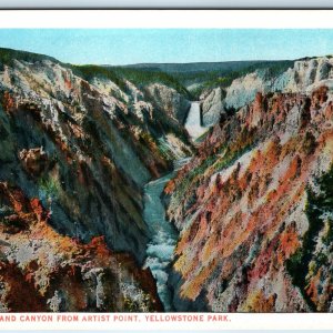 c1910s Yellowstone Park WY Grand Canyon Artist Point JE Haynes Photo #10123 A226
